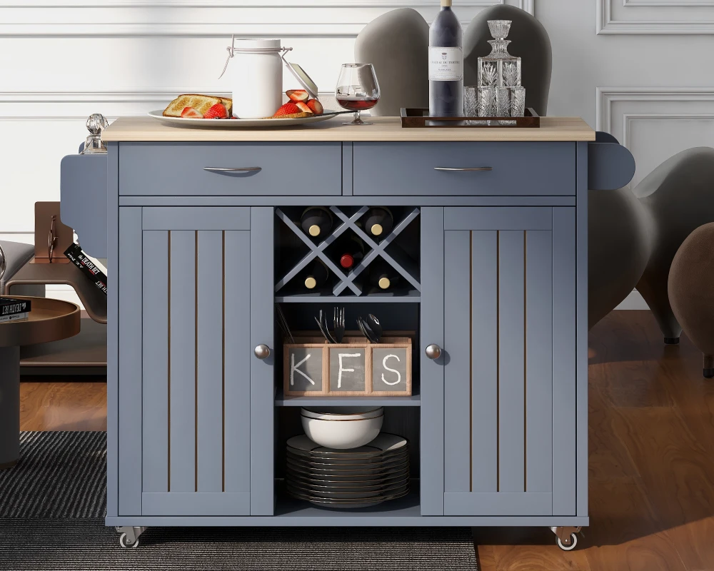 kitchen island cart on wheels